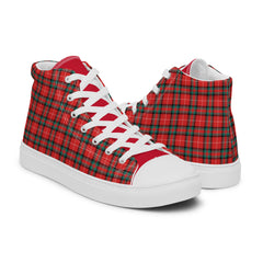 Royal Stuart Tartan Women’s high top canvas shoes